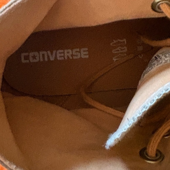 Converse khaki peached canvas all star high tops men’s 9.5 - Picture 8 of 8